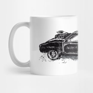 The V8 Black on Black Interceptor Mug